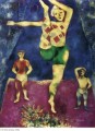 Tres acróbatas contemporáneos de Marc Chagall